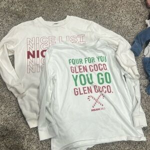 Girls holiday tee and sweatshirt set size L (10/12)